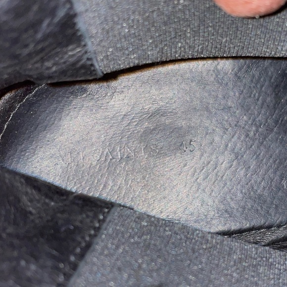 Allsaints Harley Black Suede Chelsea Boots Mens Size 12 - Picture 4 of 5